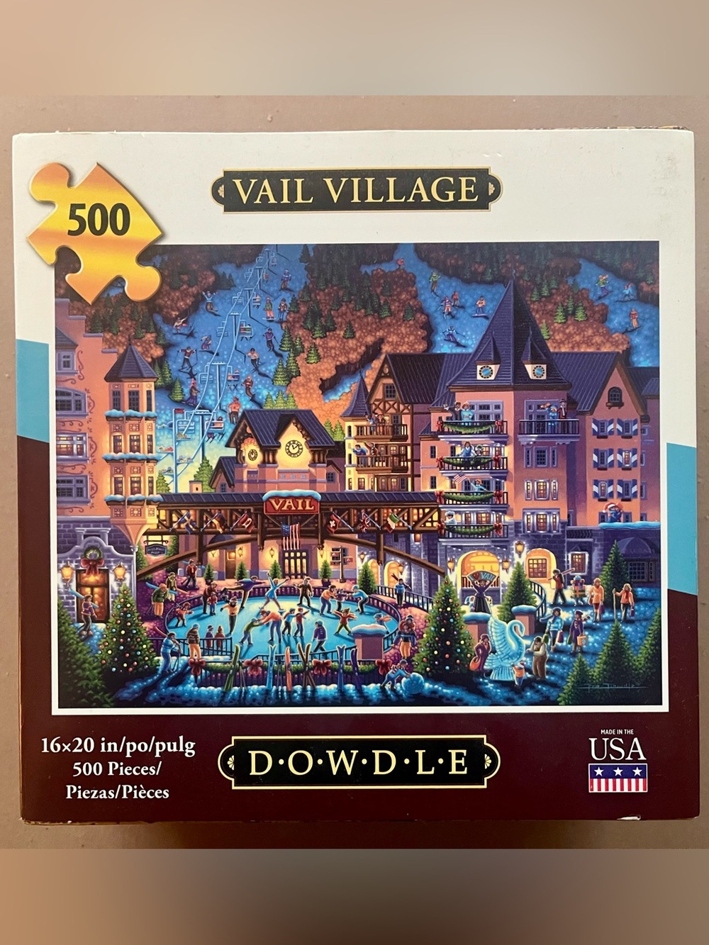 Vail Village 500-Piece DOWDLE branded puzzle